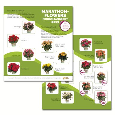 Flyer für Marathon-Flowers