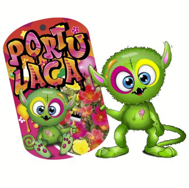 Peppy Happybe für Portulaca mit Etikett